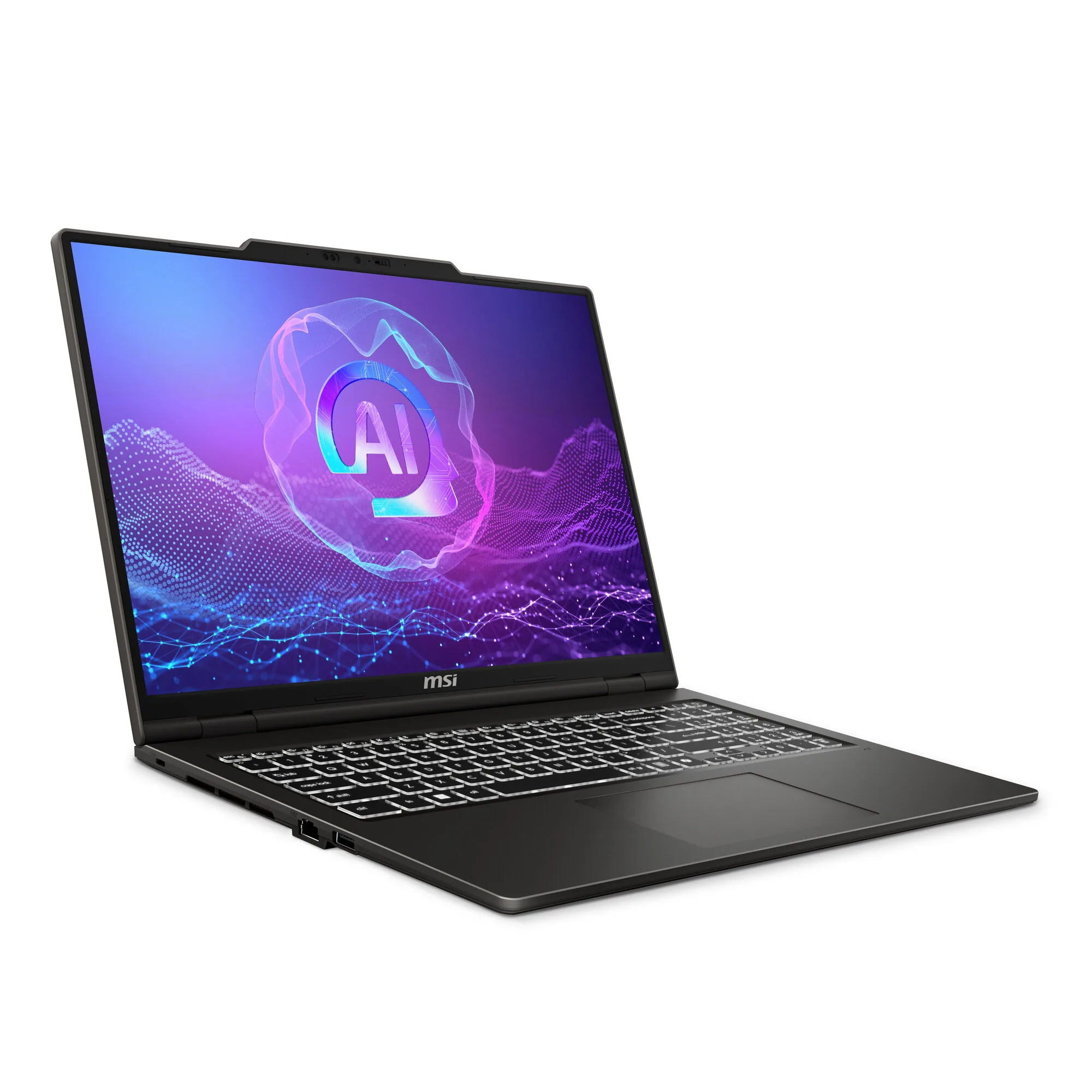 MSI VenturePro A16 AI+ A3HWEG-003DE Copilot+ PC AMD Ryzen AI 7 350 Laptop 40,6 cm (16") 2K 16 GB DDR5-SDRAM 1 TB SSD NVIDIA GeForce RTX 5050 Wi-Fi 6E (802.11ax) Windows 11 Home Grau – Bild 2