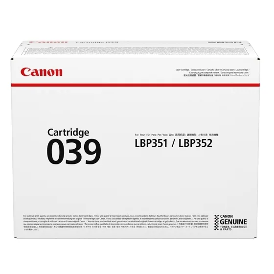 Canon 039 Tonerkartusche 1 Stück(e) Original Schwarz – Bild 1
