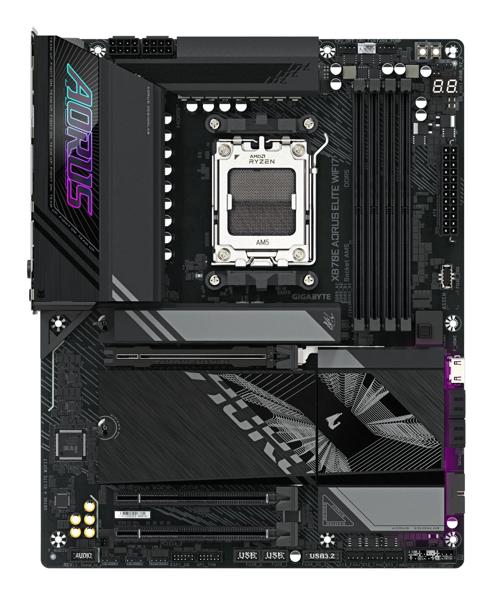 GIGABYTE X870E AORUS ELITE WIFI7 Mainboard – Bild 2