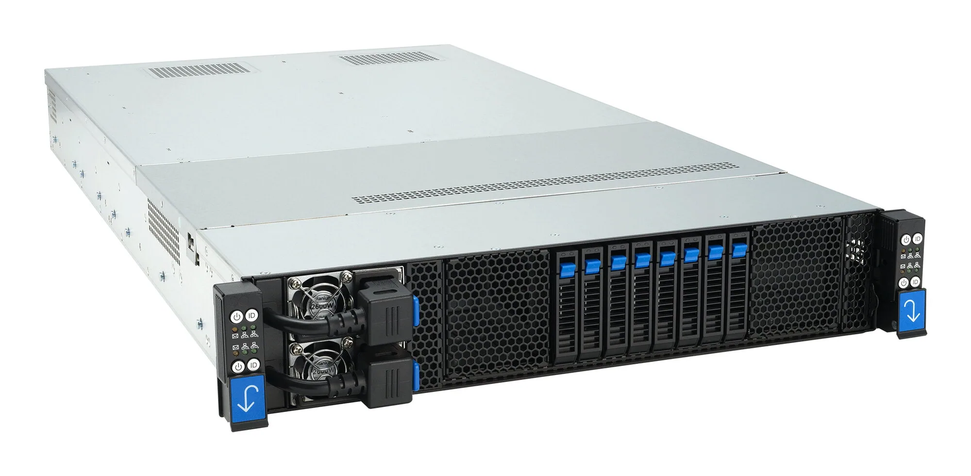 ASUS RS720QA-E12-RS8U LGA 6096 Rack (2U) Schwarz, Silber – Bild 5