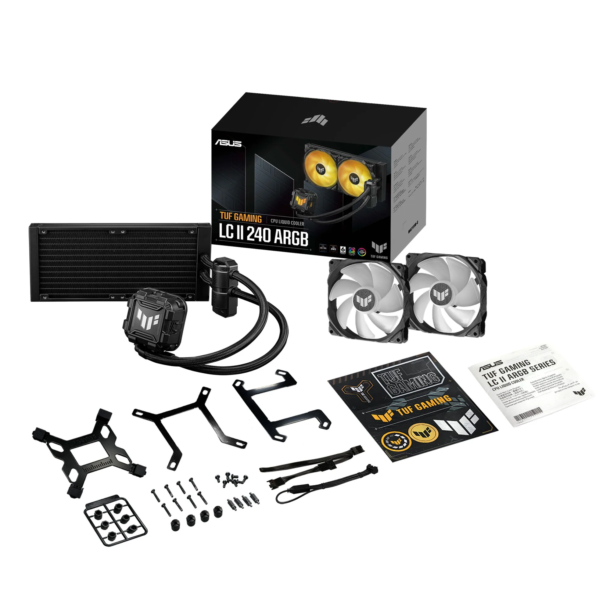 ASUS TUF GAMING LC II 240 ARGB Prozessor All-in-One-Flüssigkeitskühler 12 cm Schwarz – Bild 6