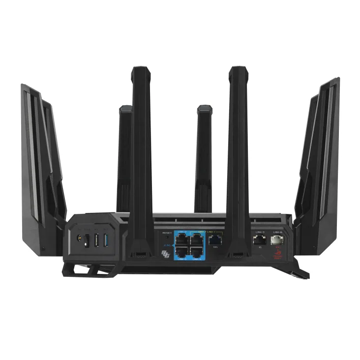 ASUS ROG Rapture GT-BE98 WLAN-Router 10 Gigabit Ethernet Quad-band (2.4 GHz / 5 GHz-1 / 5 GHz-2 / 6 GHz) Schwarz – Bild 2