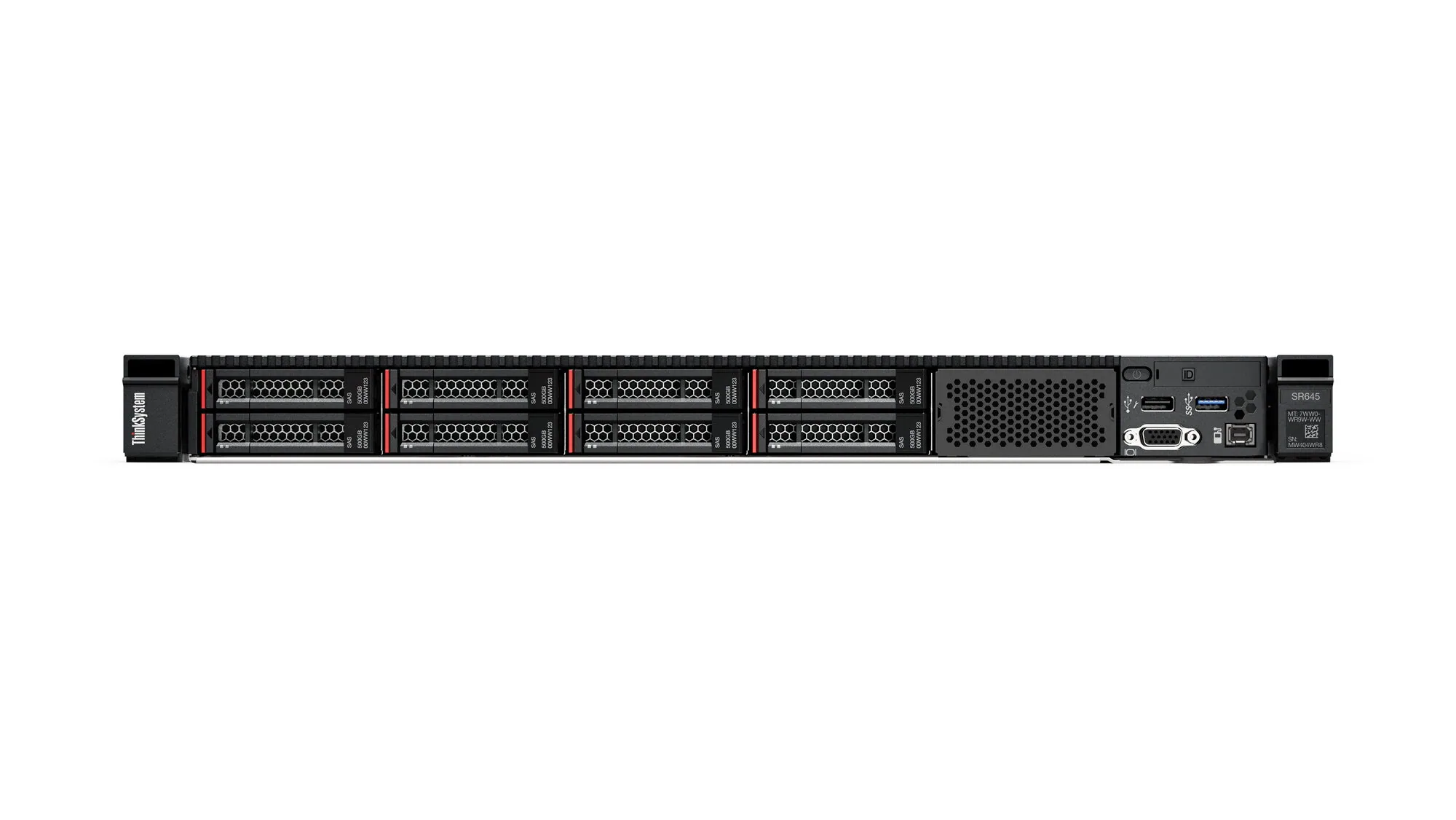 Lenovo ThinkSystem SR645 Server 0 GB Rack (1U) AMD EPYC 7413 2,65 GHz 64 GB DDR4-SDRAM 1100 W – Bild 1