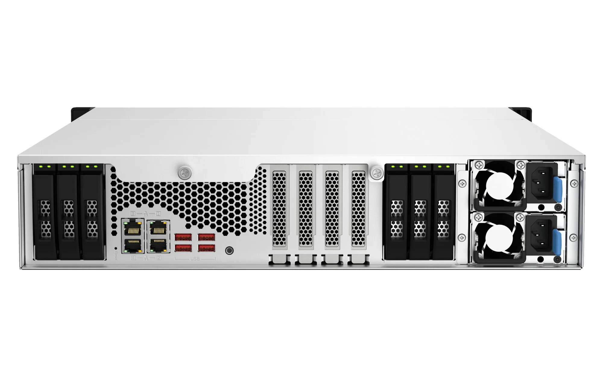 QNAP TS-H1887XU-RP NAS Rack (2U) Intel Xeon E E-2336 32 GB DDR4 0 TB QuTS hero Schwarz, Weiß – Bild 5