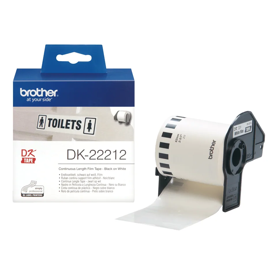 Brother DK-22212 Etiketten erstellendes Band Schwarz auf weiss – Bild 3