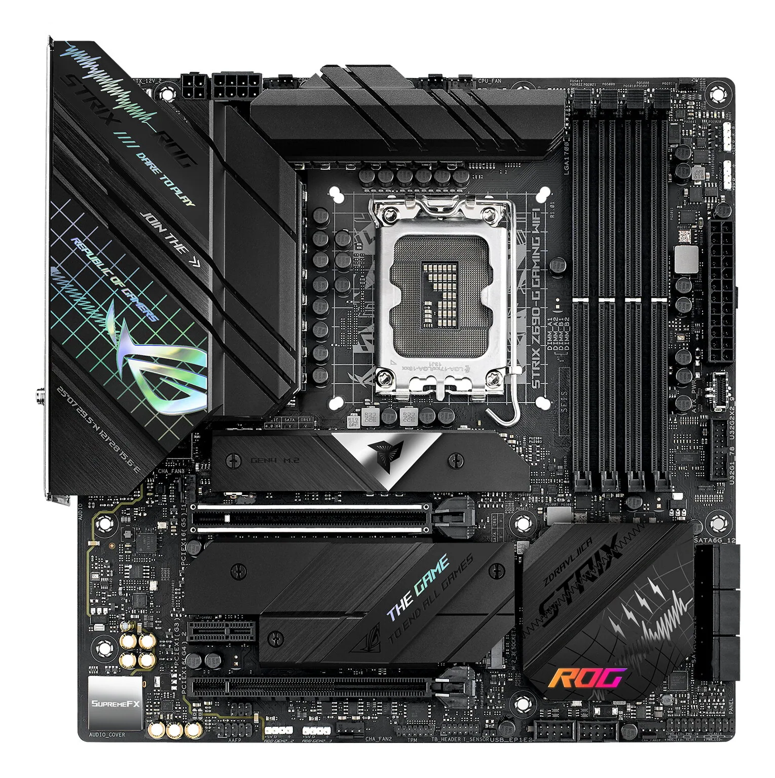 ASUS ROG STRIX Z690-G Gaming WIFI Intel Z690 LGA 1700 micro ATX – Bild 1