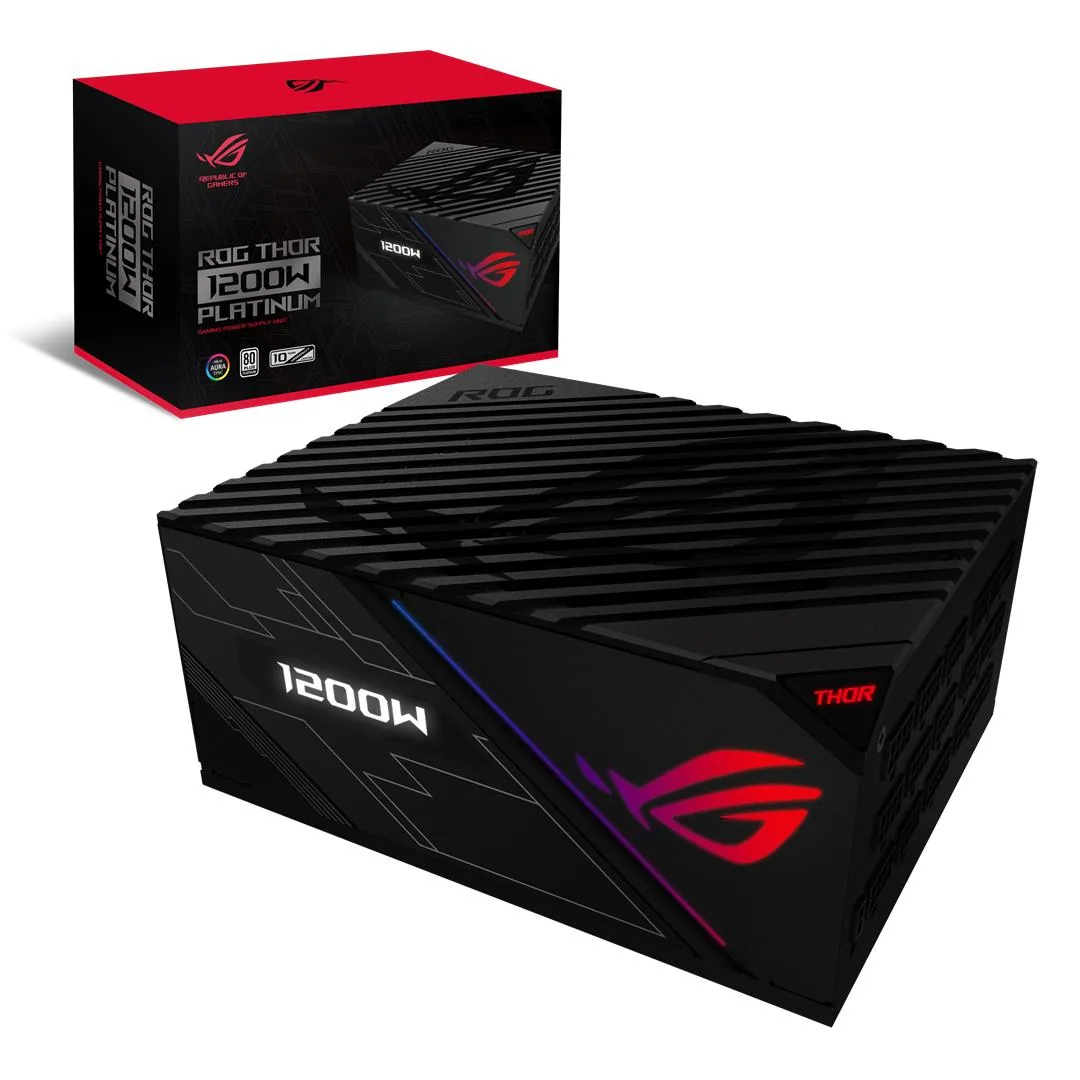 ASUS ROG -THOR-1200P Netzteil 1200 W 24-pin ATX ATX Schwarz – Bild 1