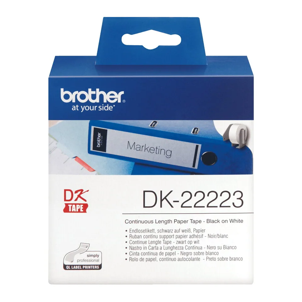 Brother DK-22223 Druckeretikett Weiß – Bild 1