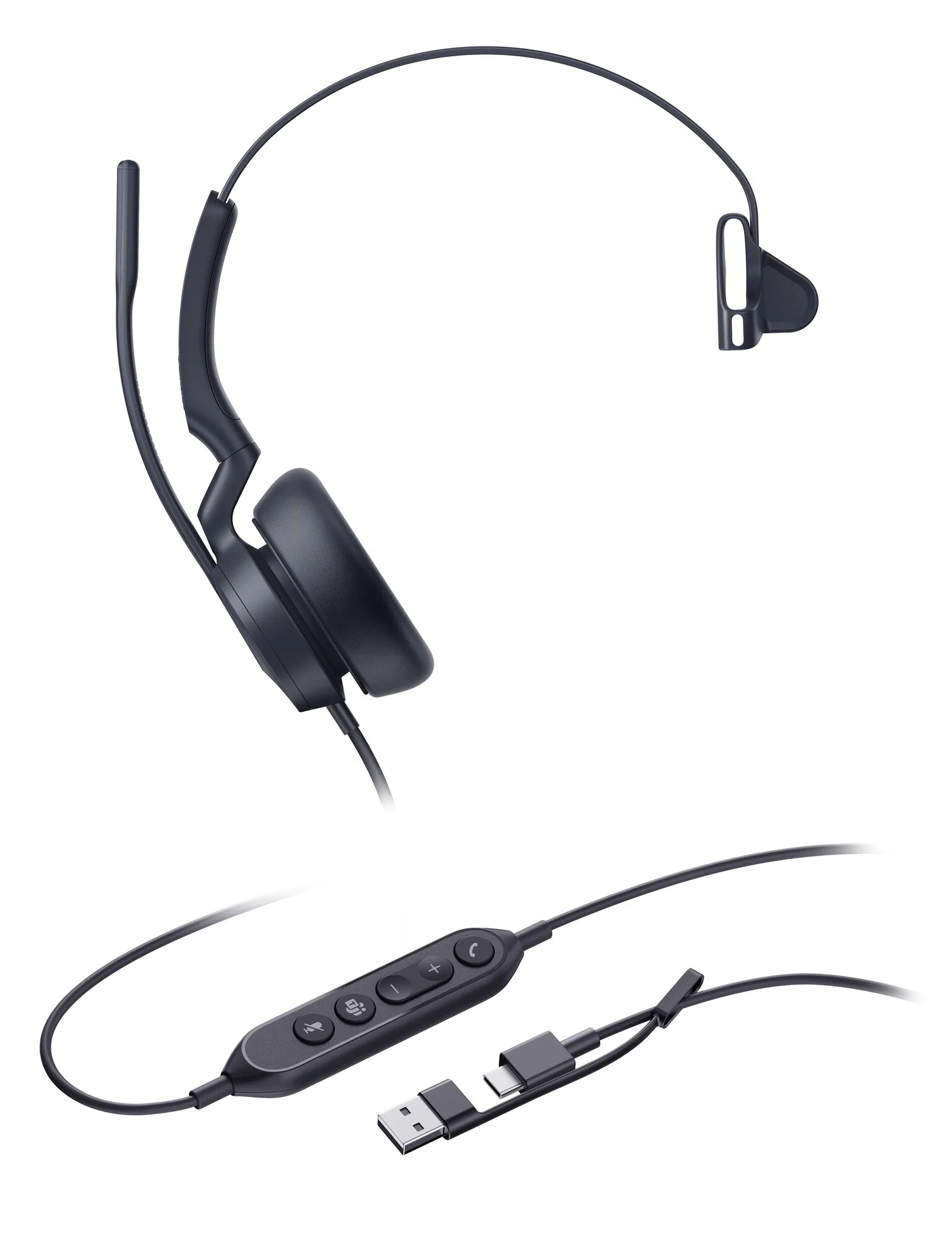Yealink UH46 Mono Teams USB-C/A Headset – Bild 1