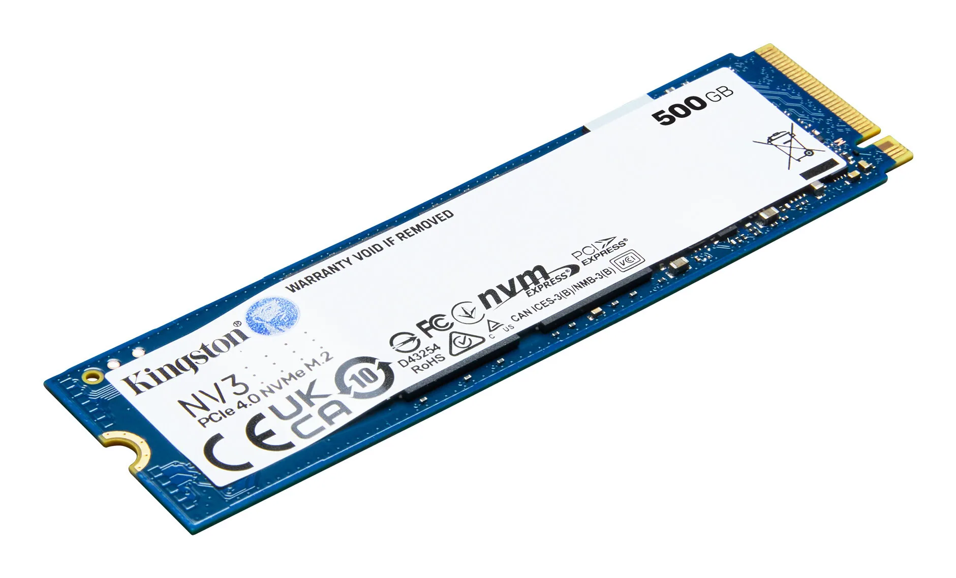Kingston Technology 500G NV3 M.2 2280 NVMe SSD – Bild 1