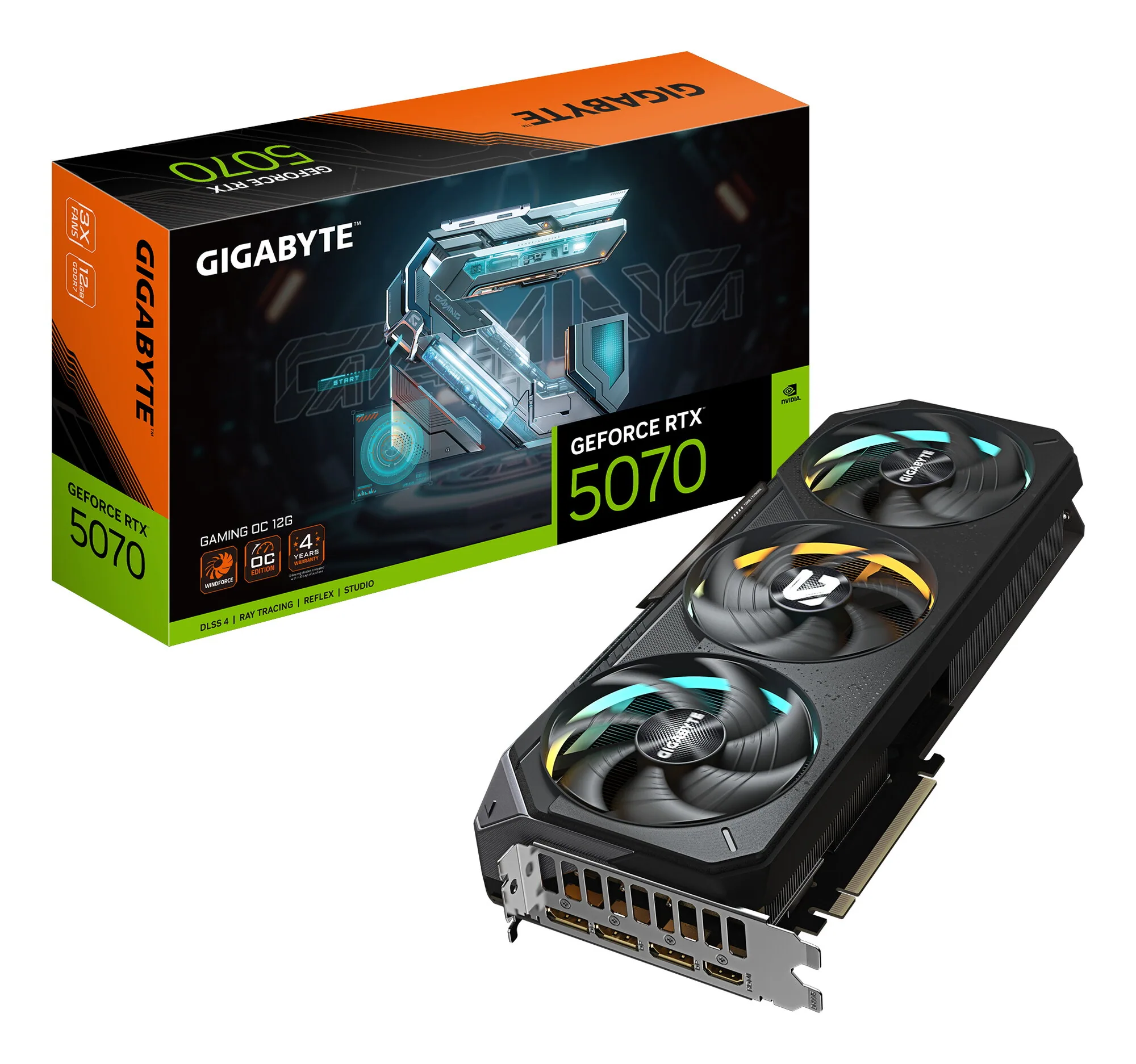 GIGABYTE GeForce RTX 5070 GAMING OC 12G Grafikkarte – Bild 1