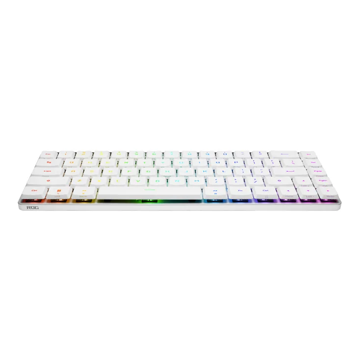 ASUS ROG Falchion RX Low Profile Tastatur Gaming USB + RF Wireless + Bluetooth QWERTZ Weiß – Bild 4