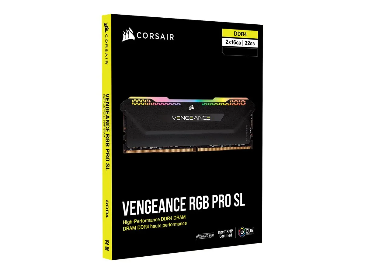 Corsair VENGEANCE RGB DDR4-3200 CL16 32 GB Kit (2x 16 GB) (CMH32GX4M2Z3200C16)