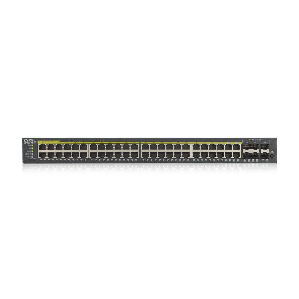 Zyxel GS1920-48HPV2 Managed Gigabit Ethernet (10/100/1000) Power over Ethernet (PoE) Schwarz – Bild 2