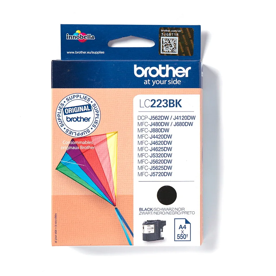 Brother LC-223BK Druckerpatrone 1 Stück(e) Original Schwarz – Bild 2