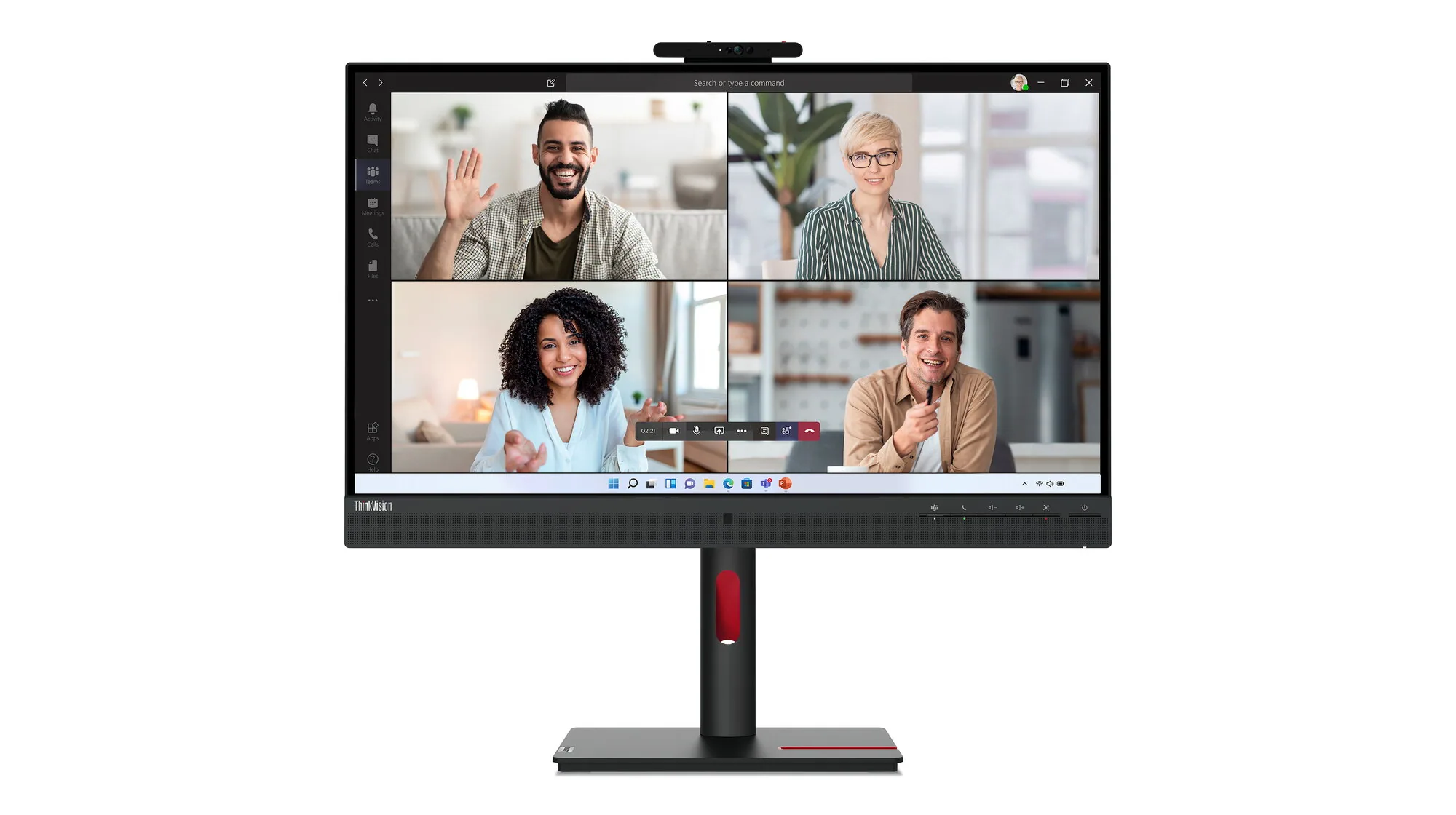 Lenovo ThinkVision T27hv-30 Computerbildschirm 68,6 cm (27") 2560 x 1440 Pixel Quad HD LED Schwarz – Bild 1
