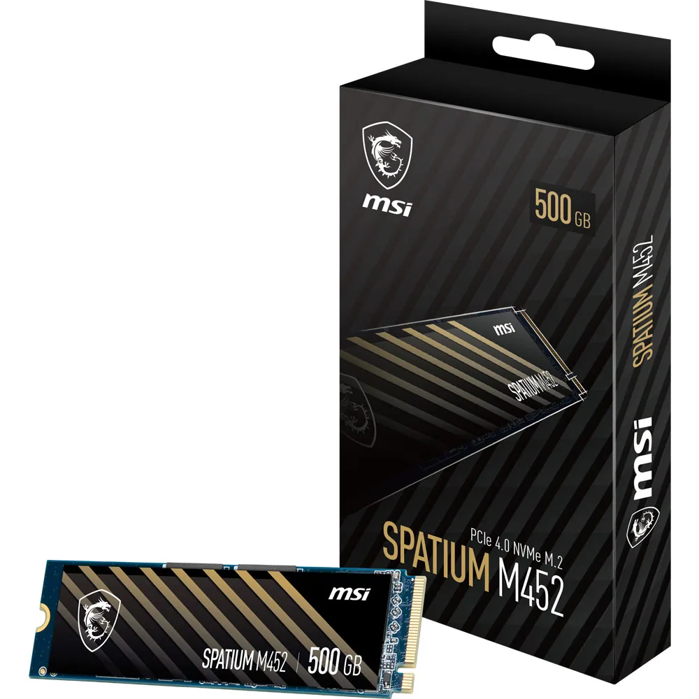 MSI SPATIUM M452 PCIe 4.0 NVMe M.2 500GB PCI Express 4.0 3D NAND – Bild 2