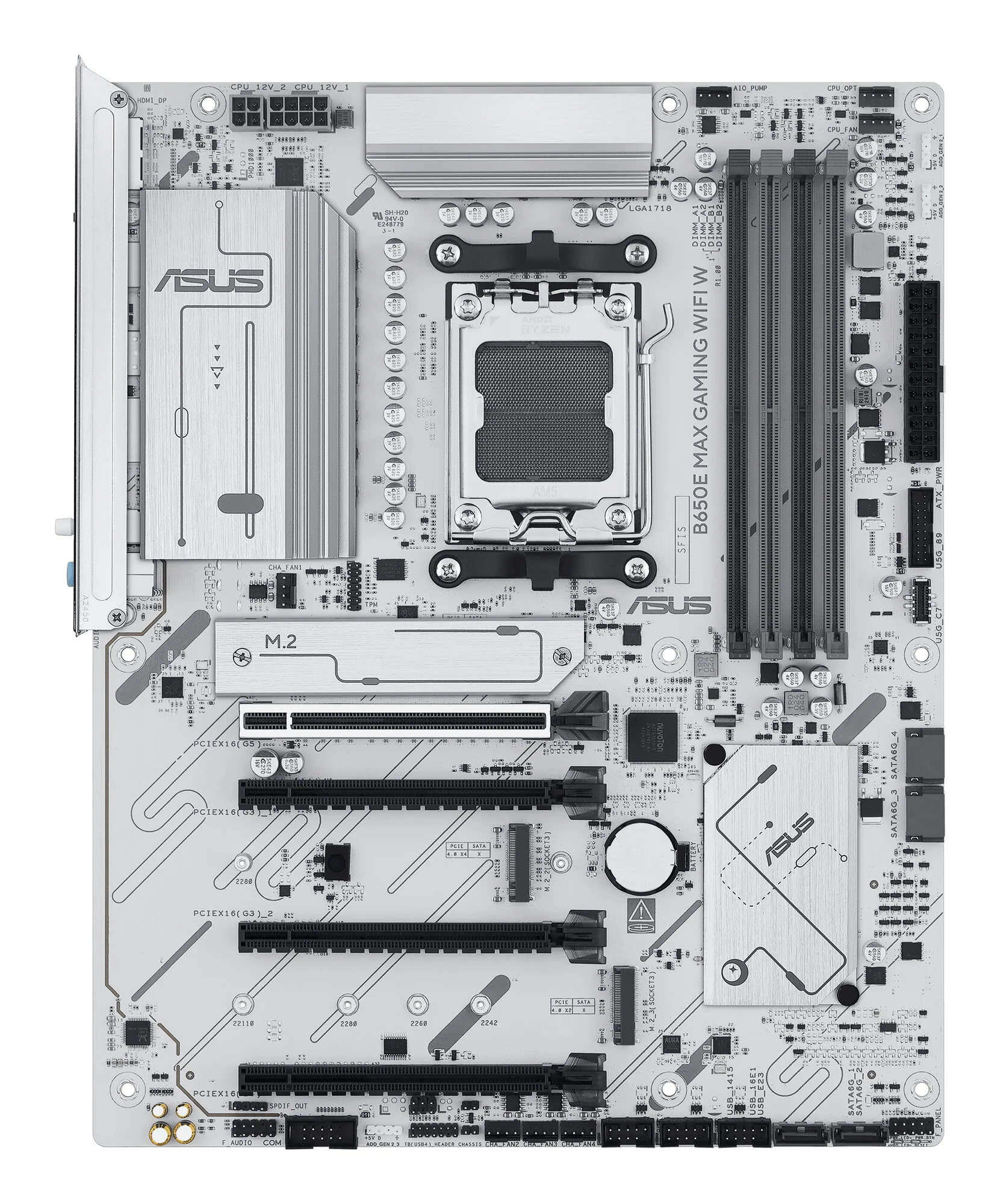 ASUS B650E MAX GAMING WIFI W AMD B650 Sockel AM5 ATX – Bild 1