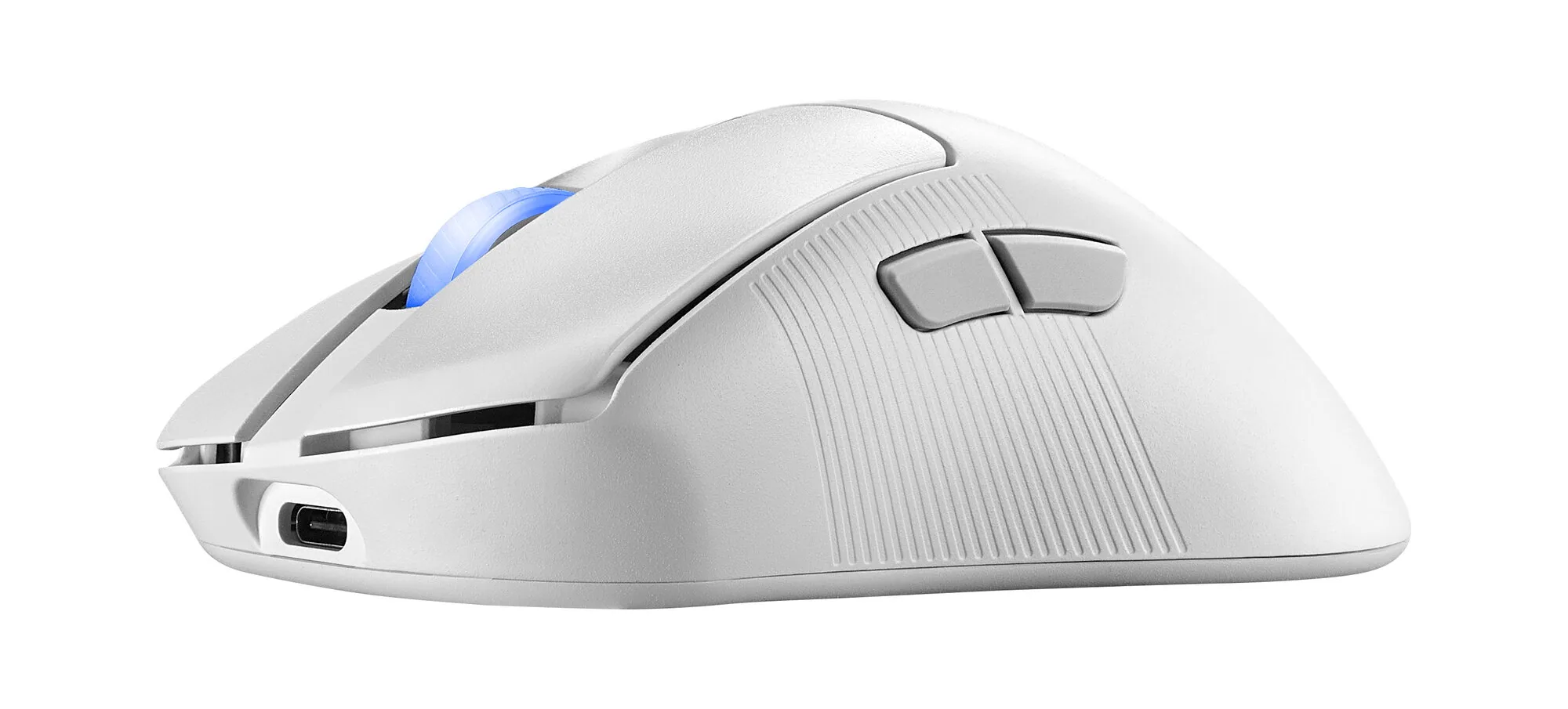 ASUS ROG Keris II Ace Wireless AimPoint White Maus Gaming Rechts RF Wireless + Bluetooth + USB Type-A Optisch 42000 DPI – Bild 5