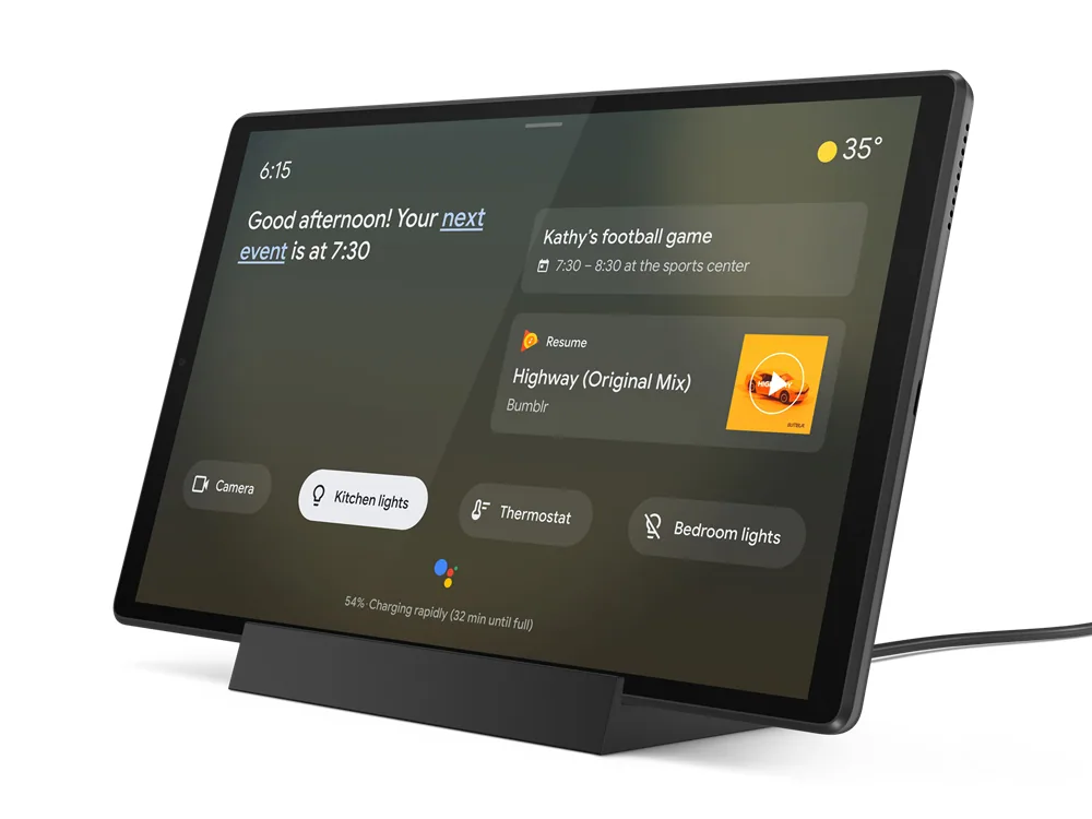 Lenovo Smart Tab M10 FHD Plus Mediatek 32 GB 26,2 cm (10.3") 2 GB Wi-Fi 5 (802.11ac) Android 9.0 Grau – Bild 1