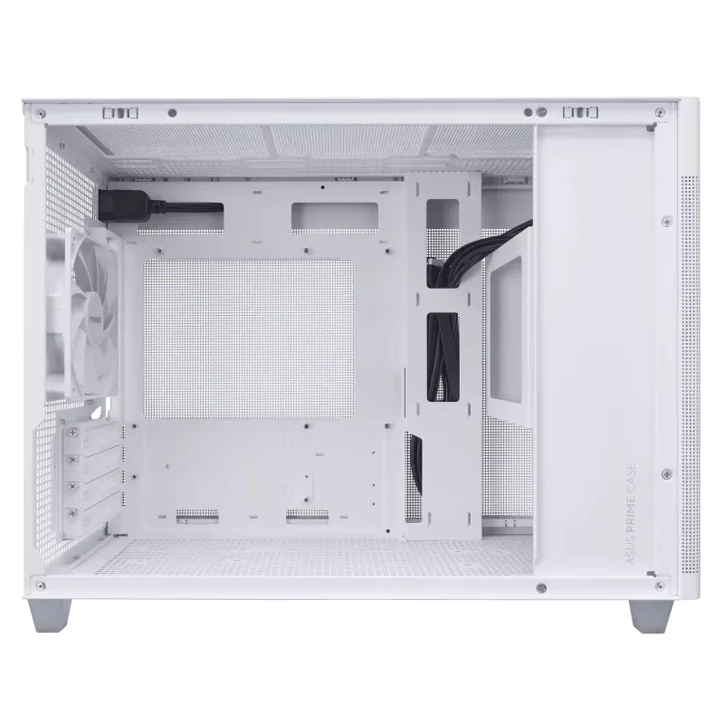 ASUS PRIME AP201 CASE TG WHITE Mini Tower Weiß – Bild 2