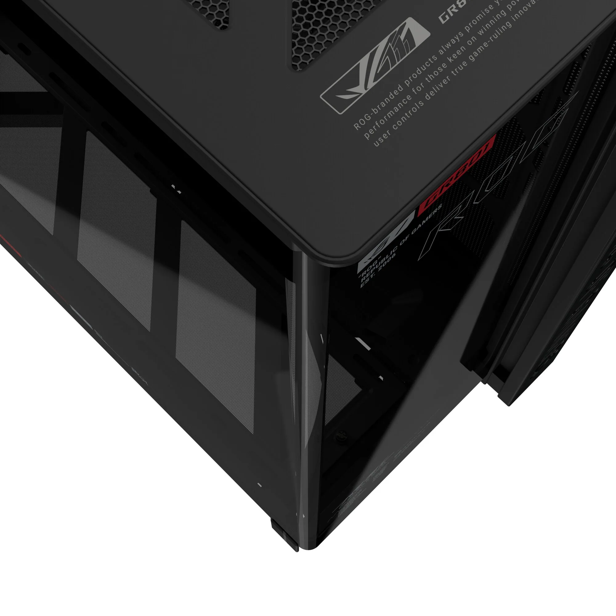 ASUS ROG CRONOX GR801 CURVE TG ARGB BLACK Midi Tower Schwarz – Bild 5