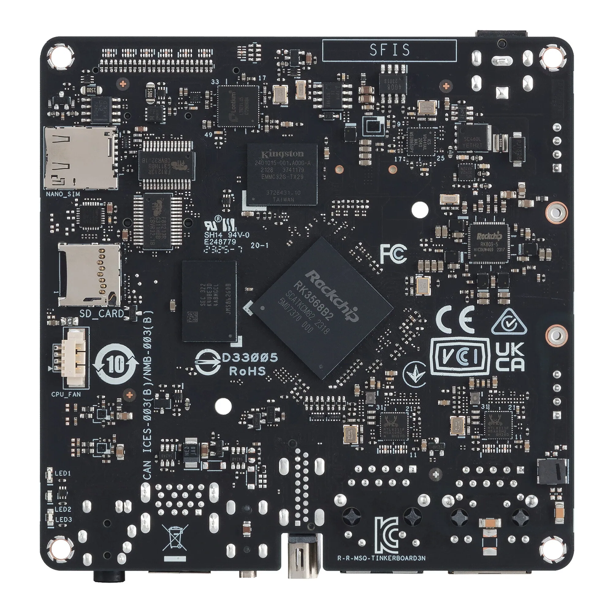 ASUS Tinker Board 3N Entwicklungsplatine Rockchip RK3568 – Bild 4
