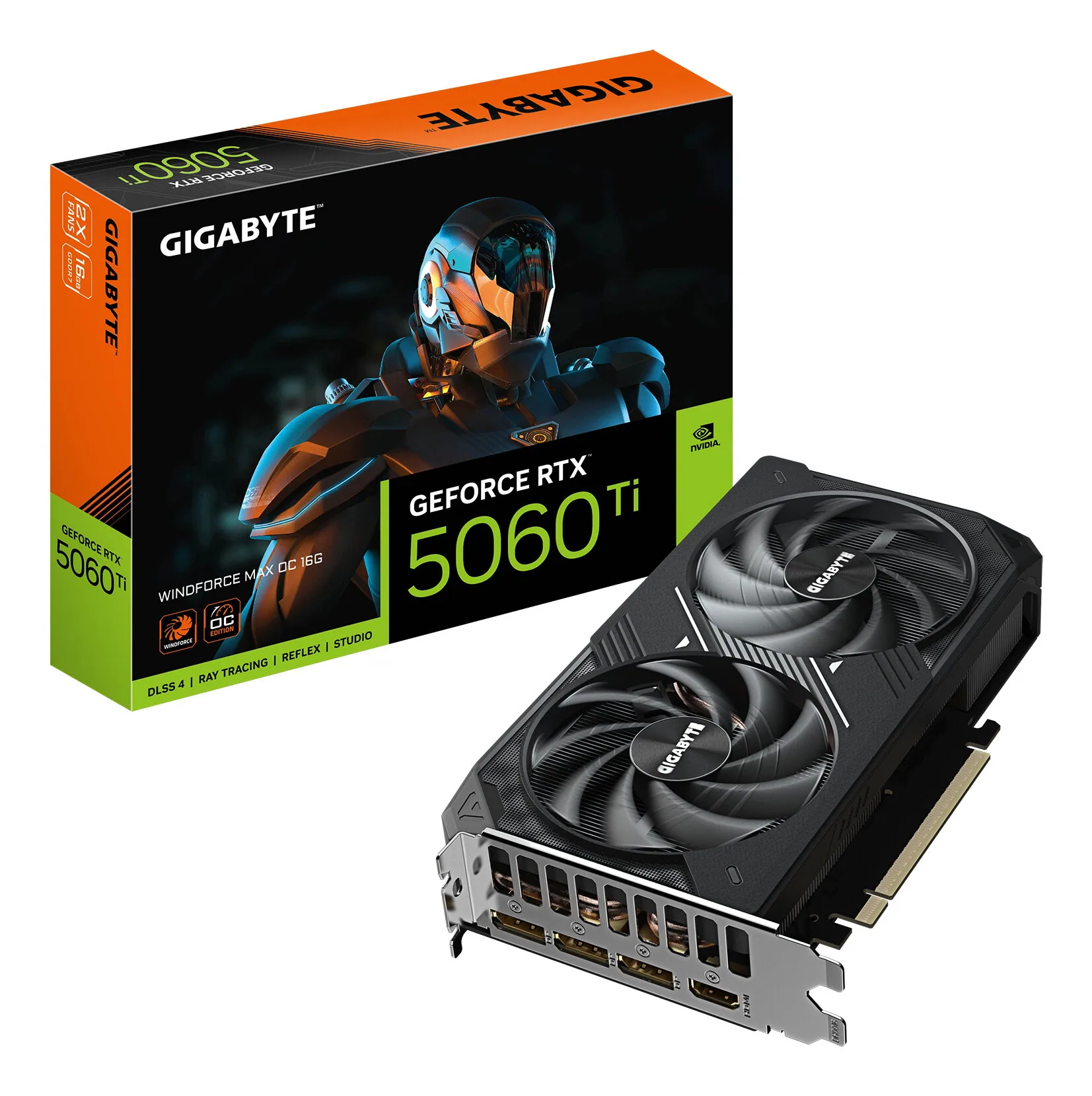 GIGABYTE GeForce RTX 5060 Ti WINDFORCE MAX OC 16G Grafikkarte – Bild 1