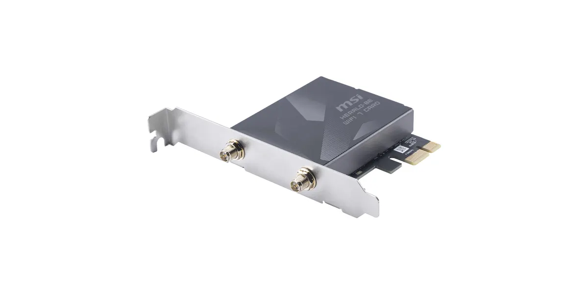 MSI Herald BE9400 WiFi7 PCIe x1 card (Bulk), PCIe-Card
