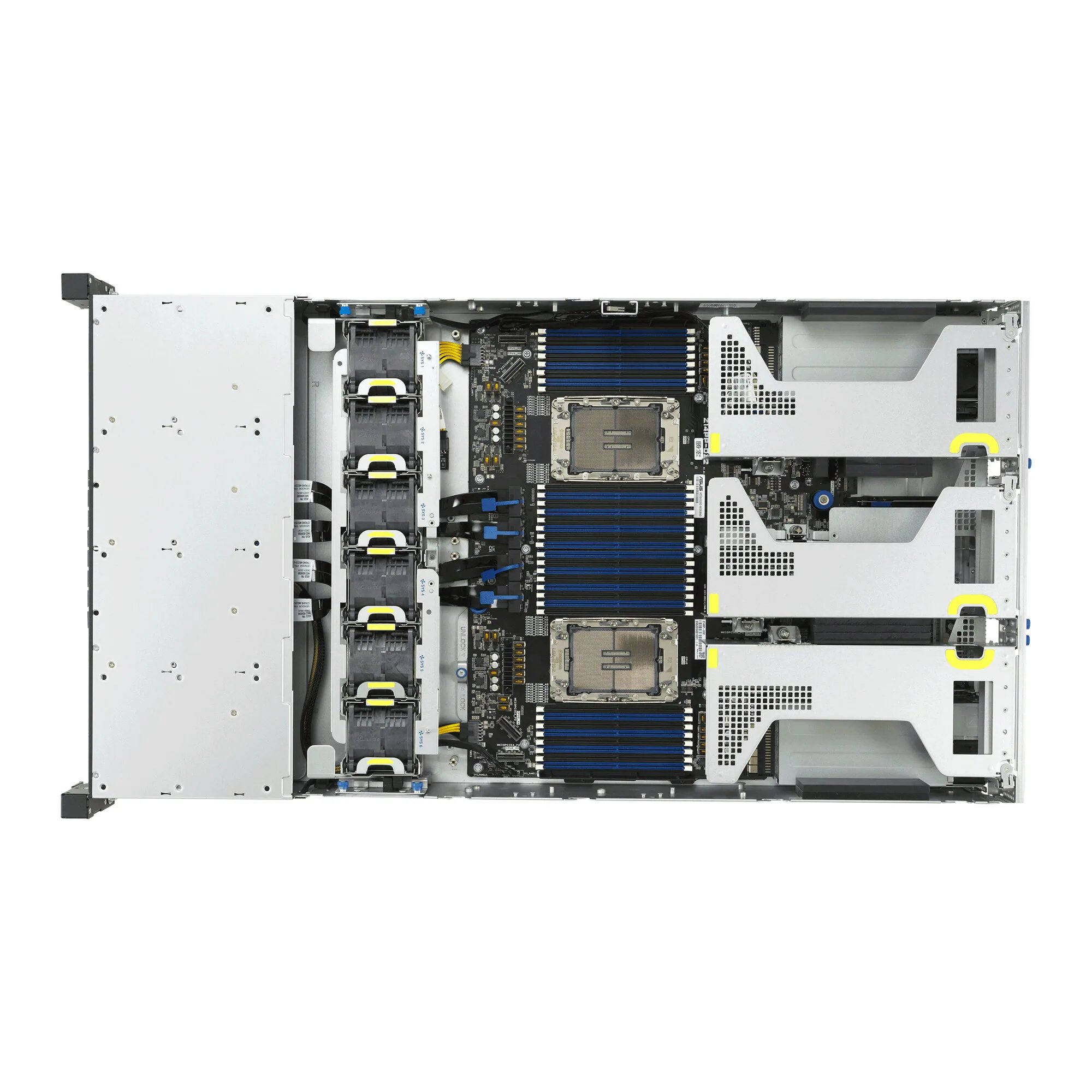 ASUS RS720-E12-RS8G Rack (2U) Schwarz, Silber – Bild 7