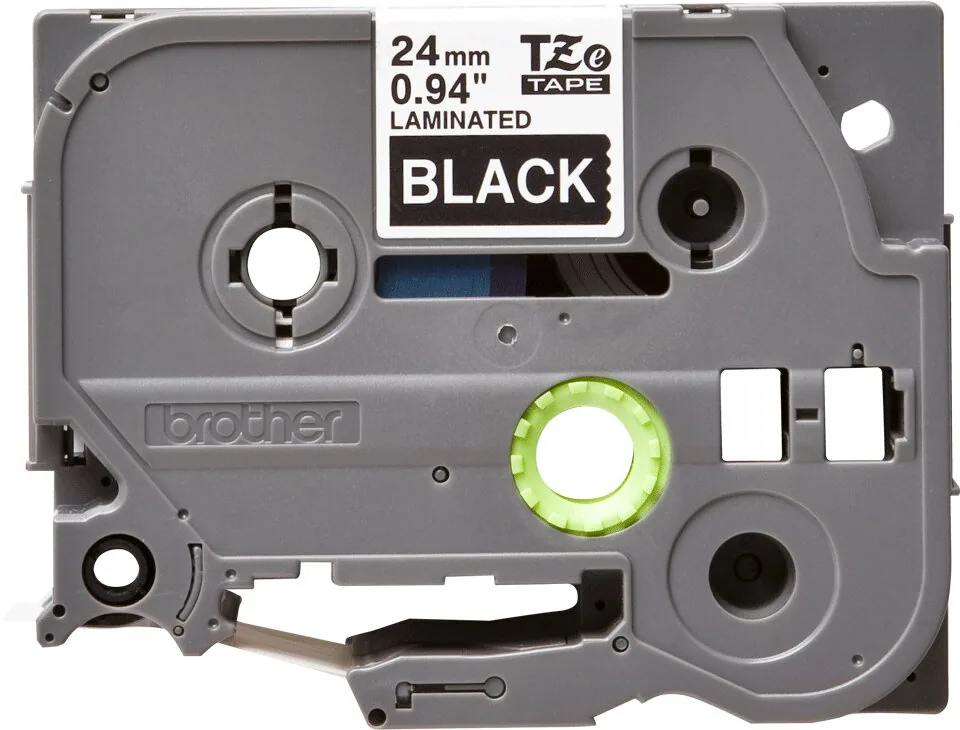 Brother TZE-355 Etiketten erstellendes Band Weiss auf Schwarz – Bild 2