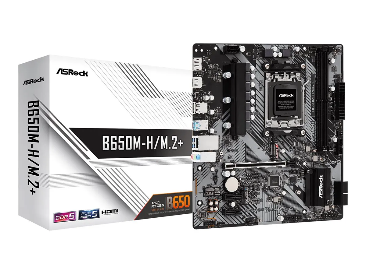 ASRock B650M-H/M.2+ AM5 mATX HDMI/DP DDR5