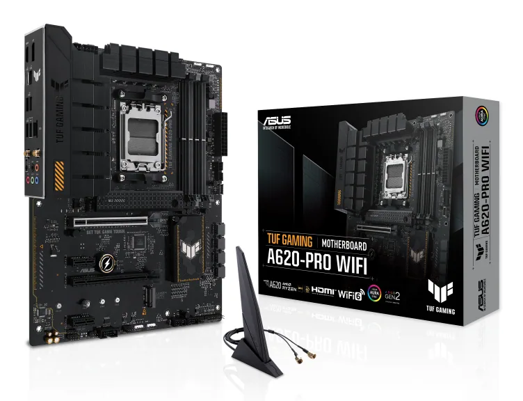 ASUS TUF GAMING A620-PRO WIFI AMD A620 Sockel AM5 ATX – Bild 1