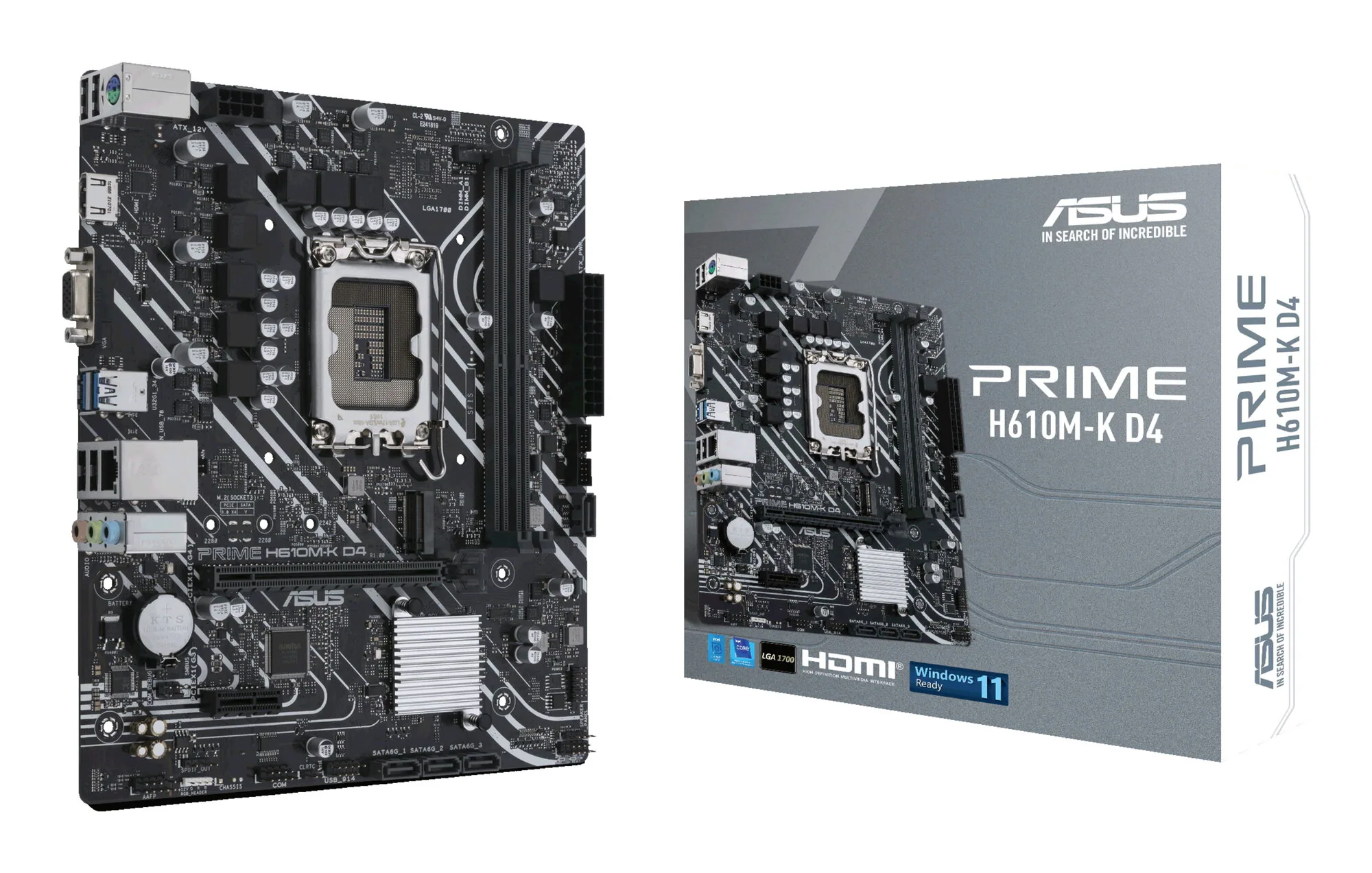 ASUS PRIME H610M-K D4 Intel H610 LGA 1700 micro ATX – Bild 1