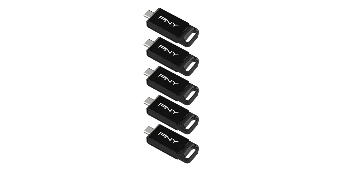 PNY USB-Stick 64 GB Elite USB 3.2 TYPE-C 5-Pack