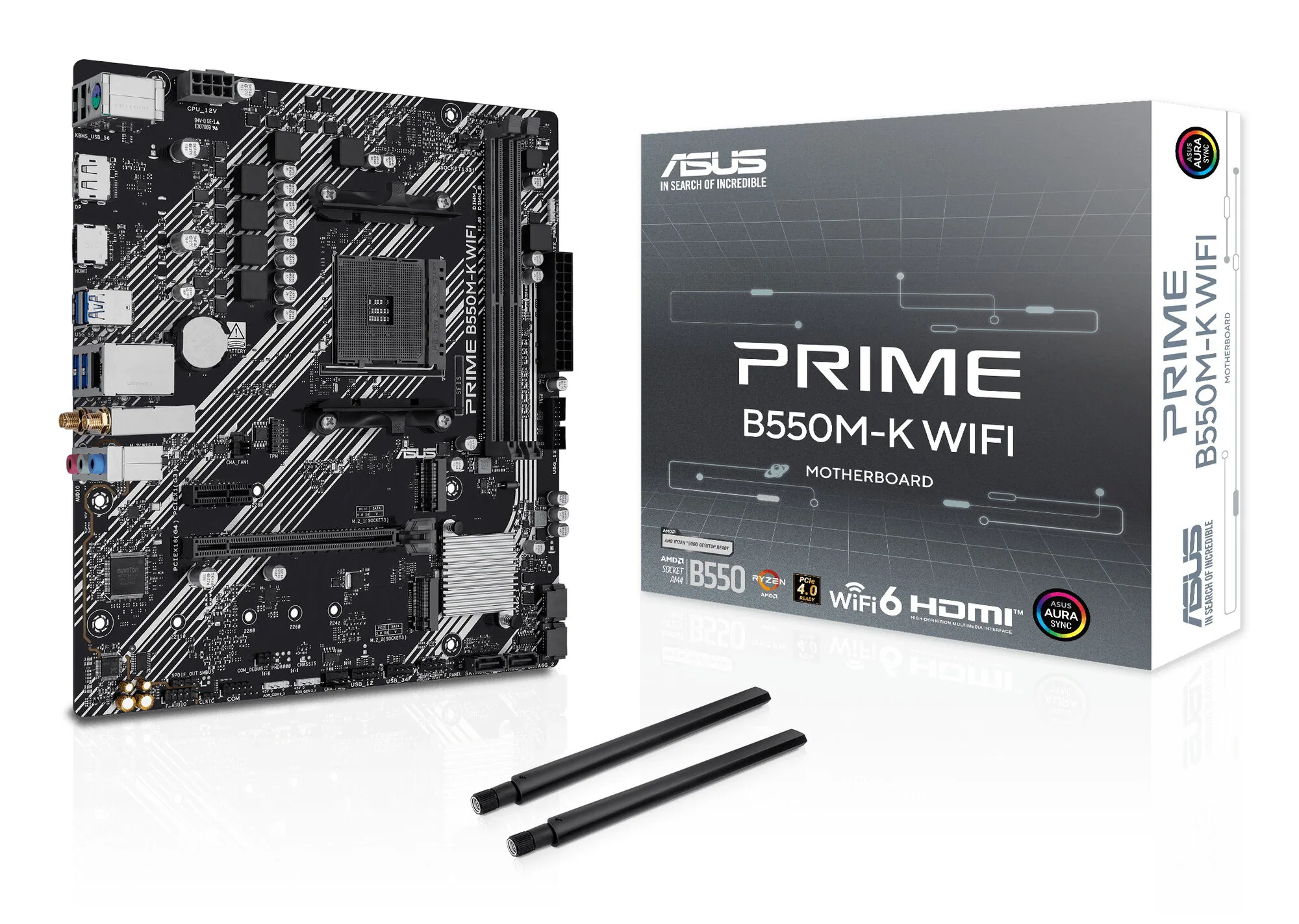 ASUS PRIME B550M-K WIFI AMD B550 Sockel AM4 micro ATX – Bild 5
