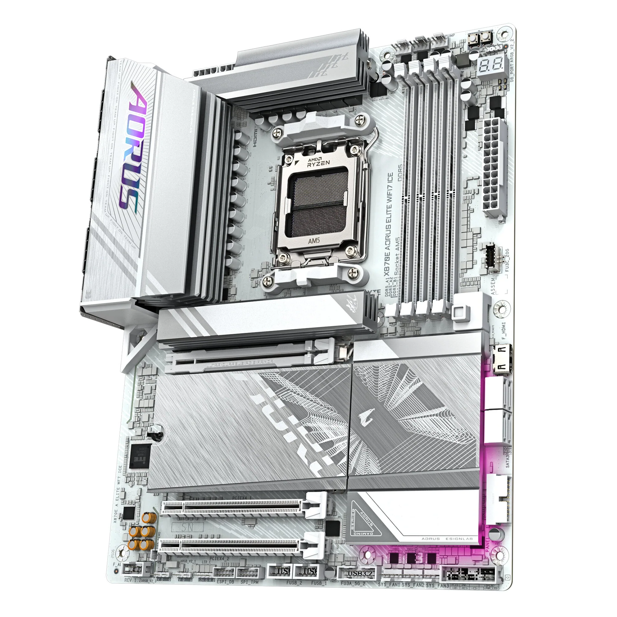 GIGABYTE X870E AORUS ELITE WIFI7 ICE Mainboard – Bild 4