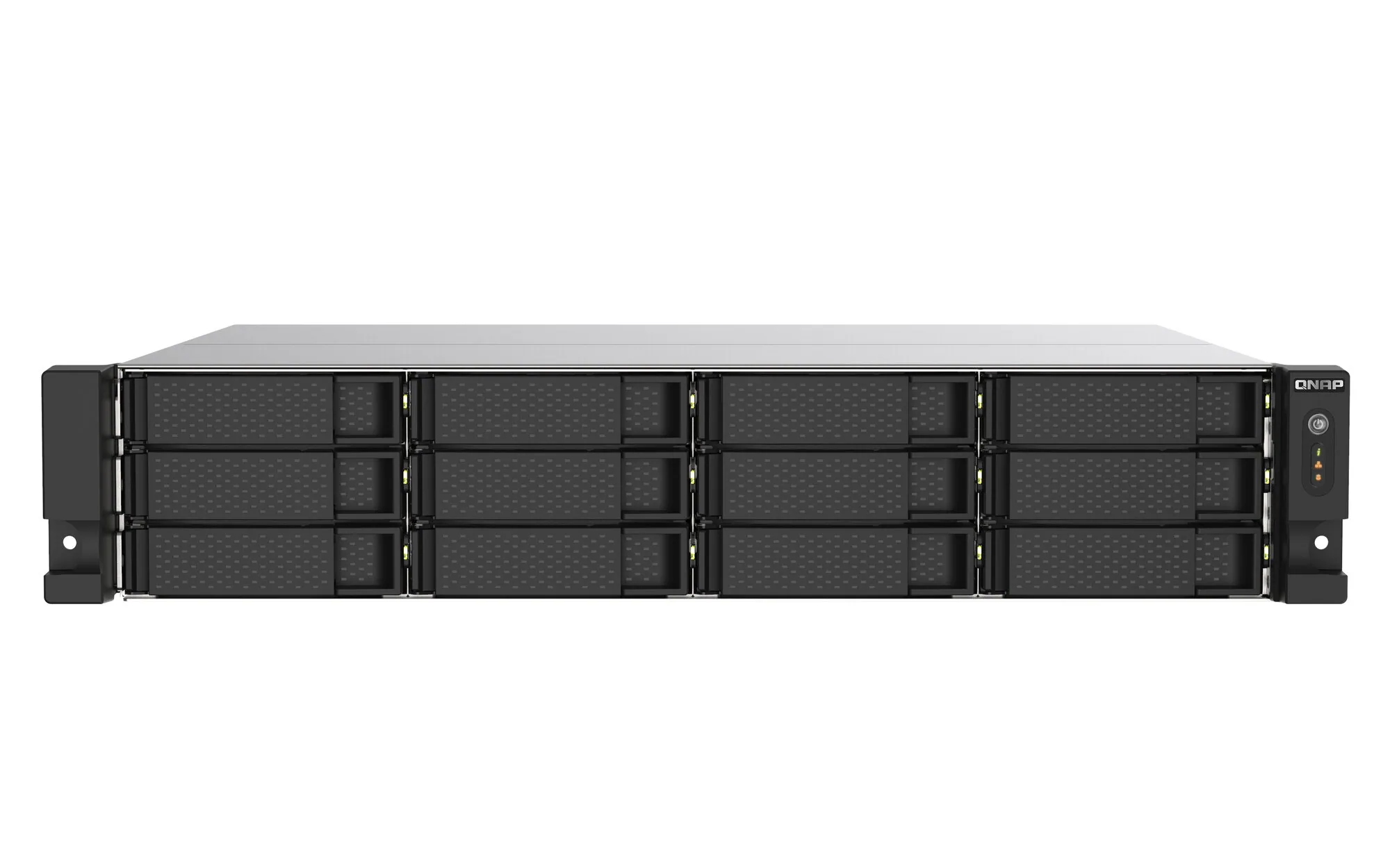 QNAP TS-1273AU-RP-8G NAS & Speicherserver Rack (2U) Ryzen Embedded V1500B 8 GB DDR4 0 TB QNAP QTS Aluminium, Schwarz – Bild 1