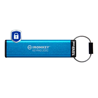 Kingston Technology IronKey 128GB USB-C Keypad 200C, FIPS 140-3 Lvl 3 AES-256 – Bild 1