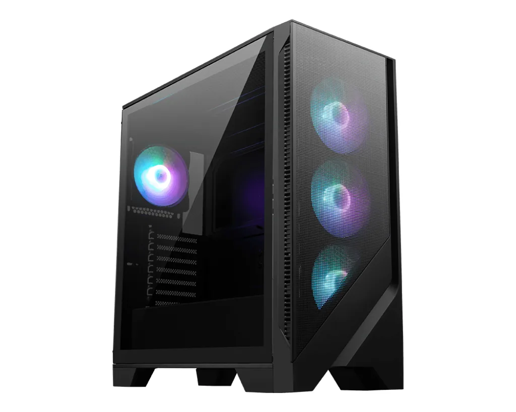 MSI MAG Forge 320R AIRFLOW Micro Tower Schwarz, Transparent – Bild 1