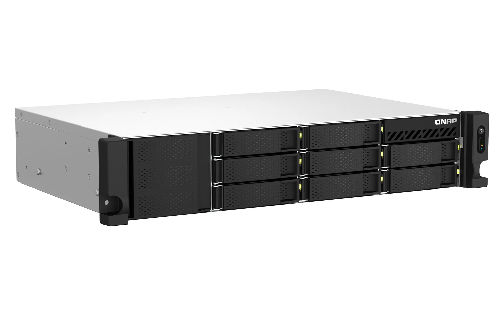 QNAP TS-873AeU-RP NAS Rack (2U) Ryzen Embedded V1500B 4 GB DDR4 0 TB QuTS hero Schwarz – Bild 3