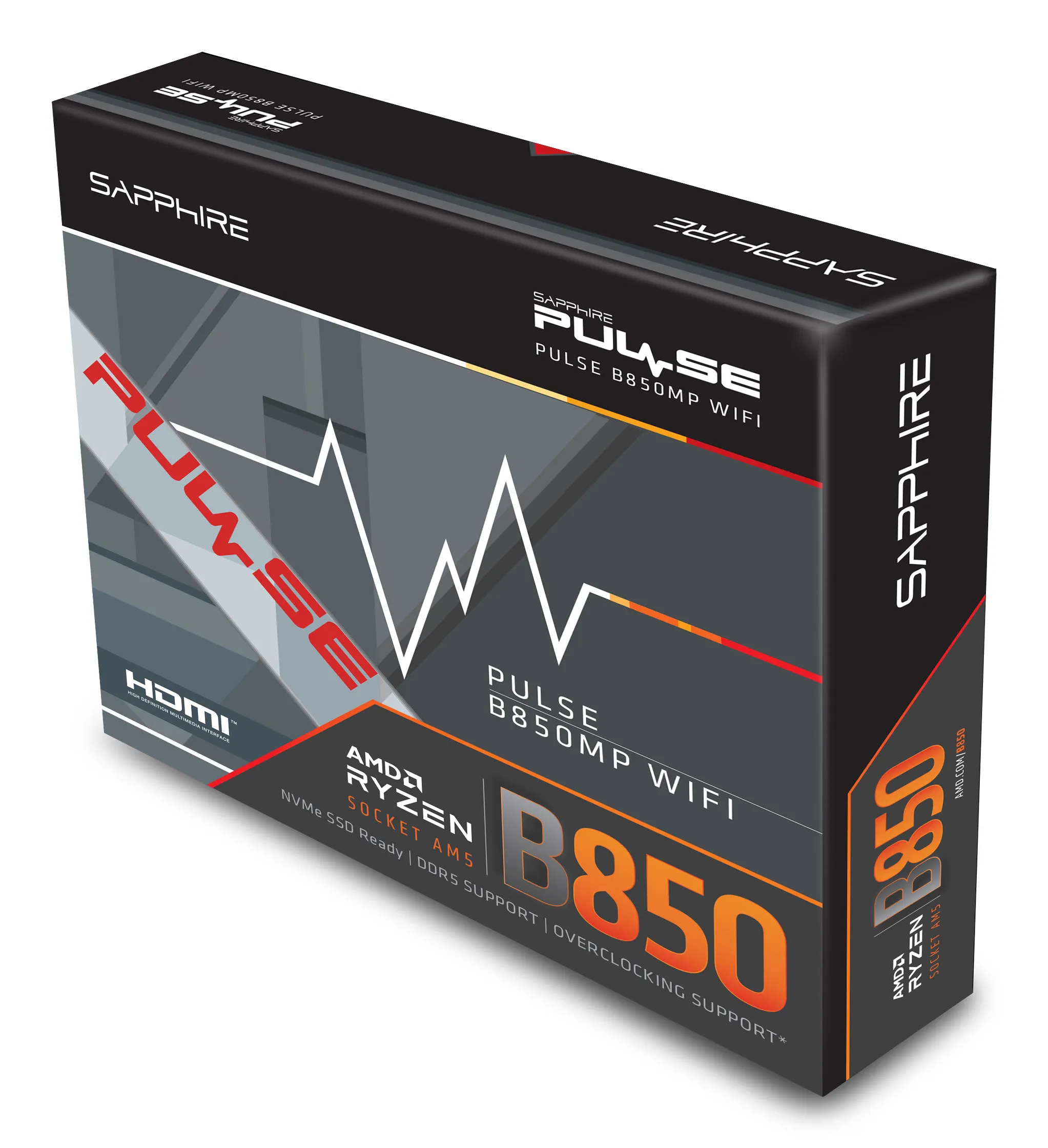 Sapphire MB Pulse B850M WIFI AMD, AM5, DDR5, mATX