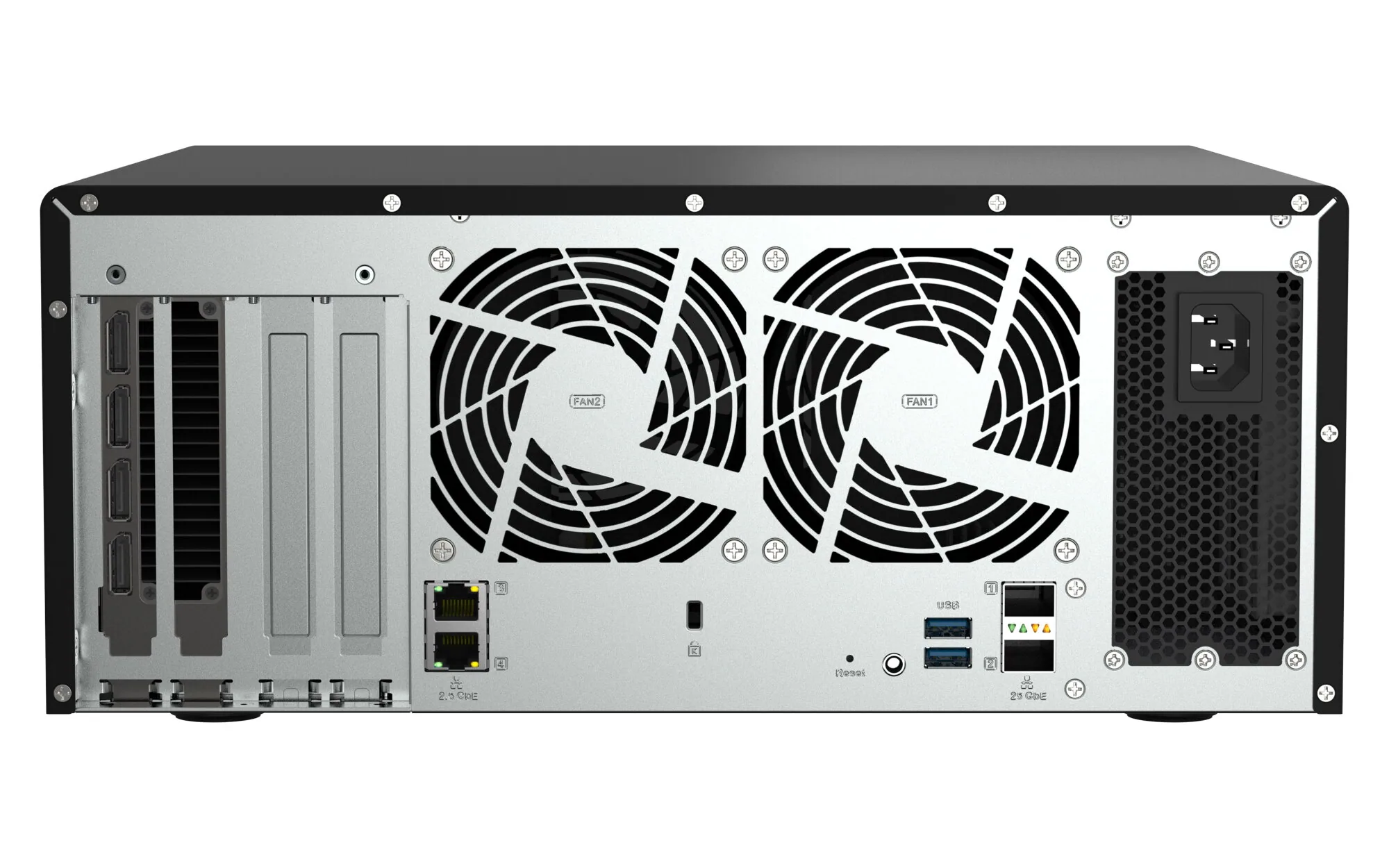 QNAP QAI-h1290FX NAS Tower EPYC 7302P 128 GB DDR4 0 TB QuTS hero Schwarz – Bild 5