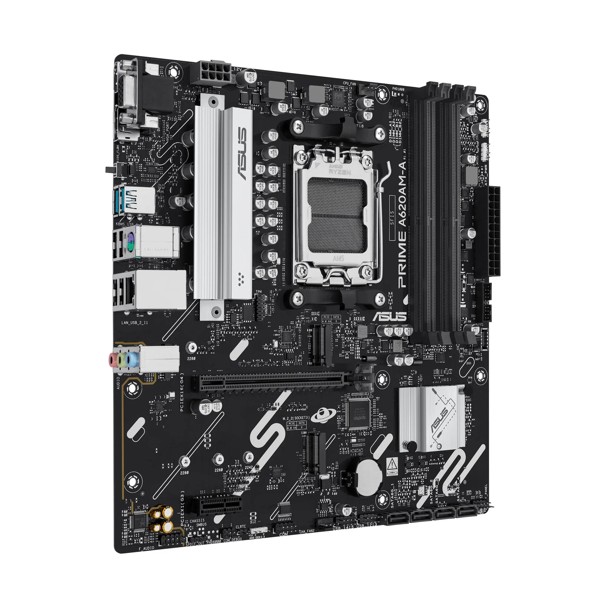 ASUS PRIME A620AM-A-CSM AMD A620A Sockel AM5 micro ATX – Bild 2