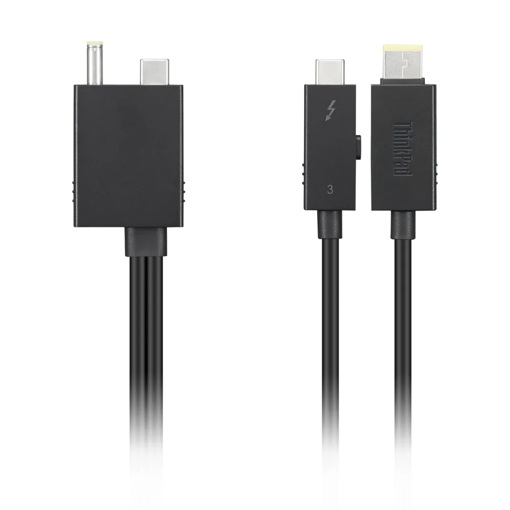 Lenovo 4X91K16970 Thunderbolt-Kabel 0,7 m 40 Gbit/s Schwarz – Bild 2