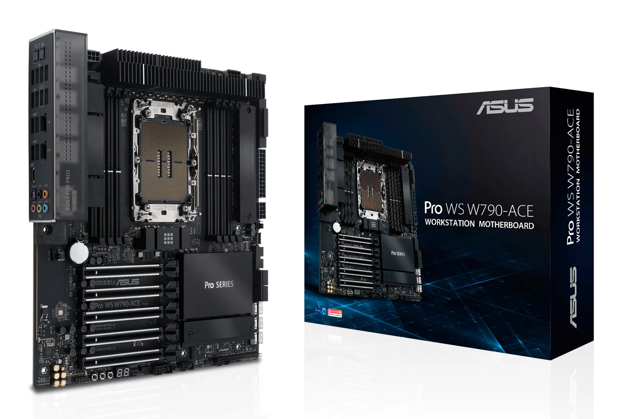ASUS PRO WS W790-ACE Intel W790 LGA 4677 (Socket E) SSI CEB – Bild 1