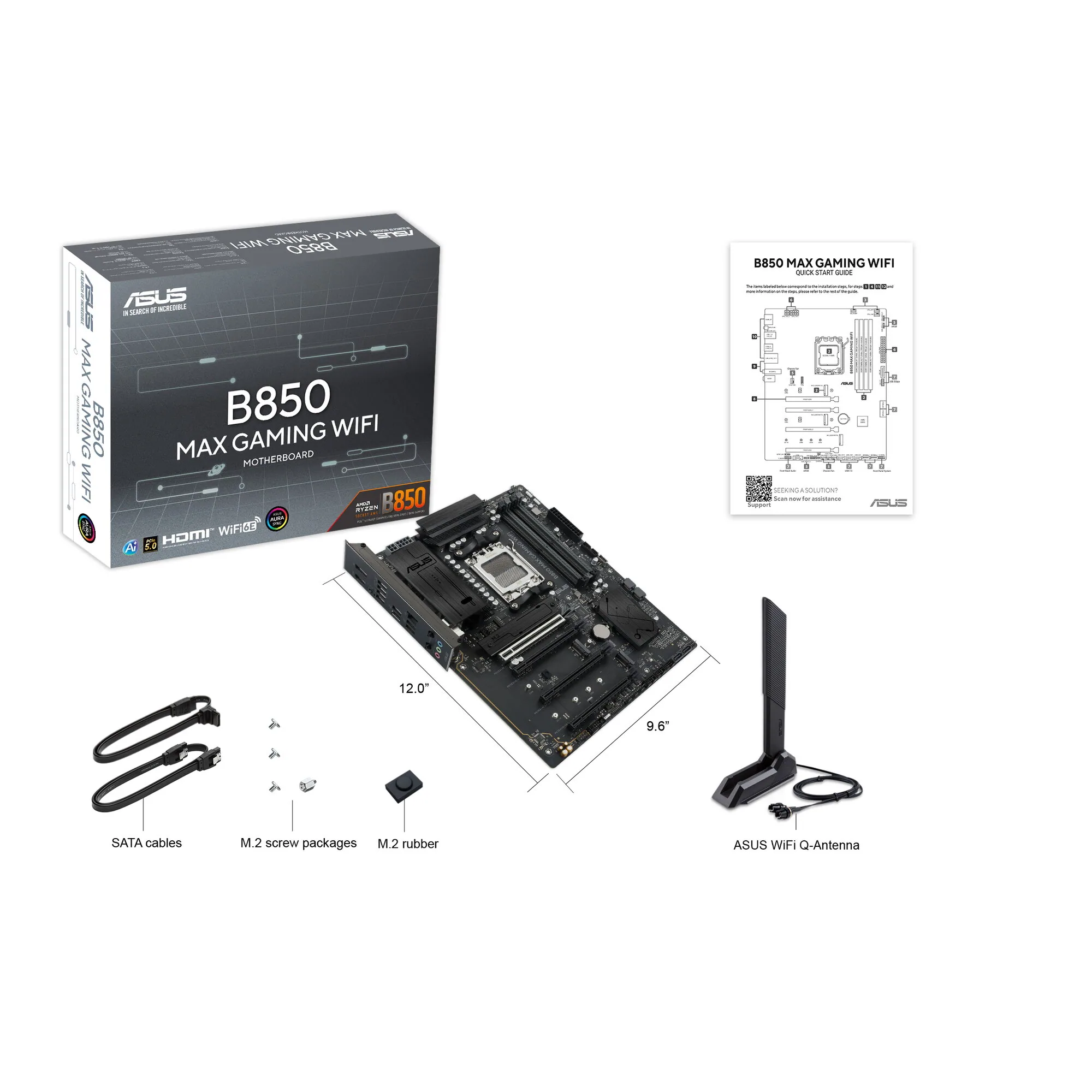ASUS B850 MAX GAMING WIFI AMD B850 Sockel AM5 ATX – Bild 5