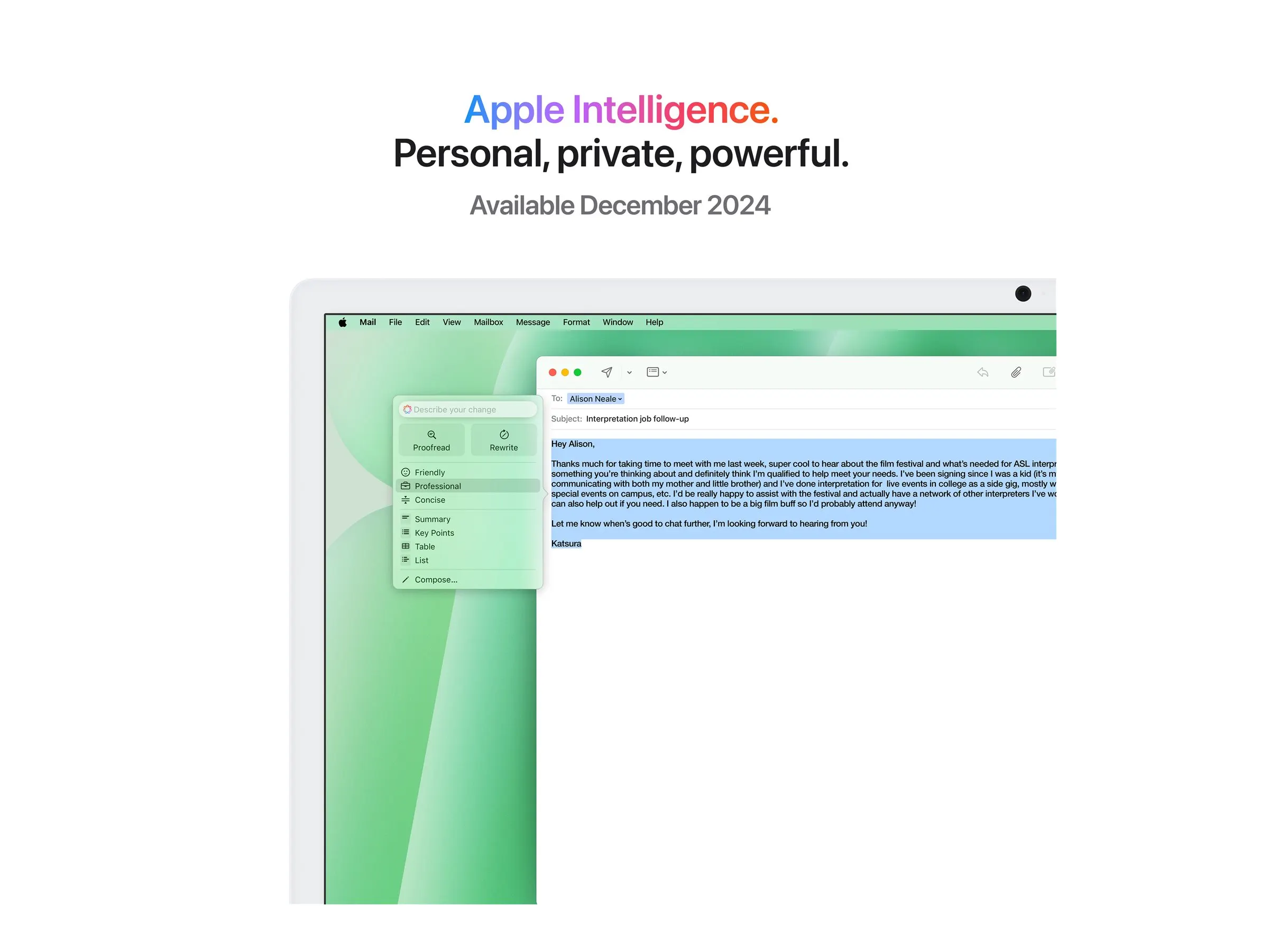 Apple iMac 4.5K (24") M4 8/8-Core/16GB/256GBSSD/Grün MacOS