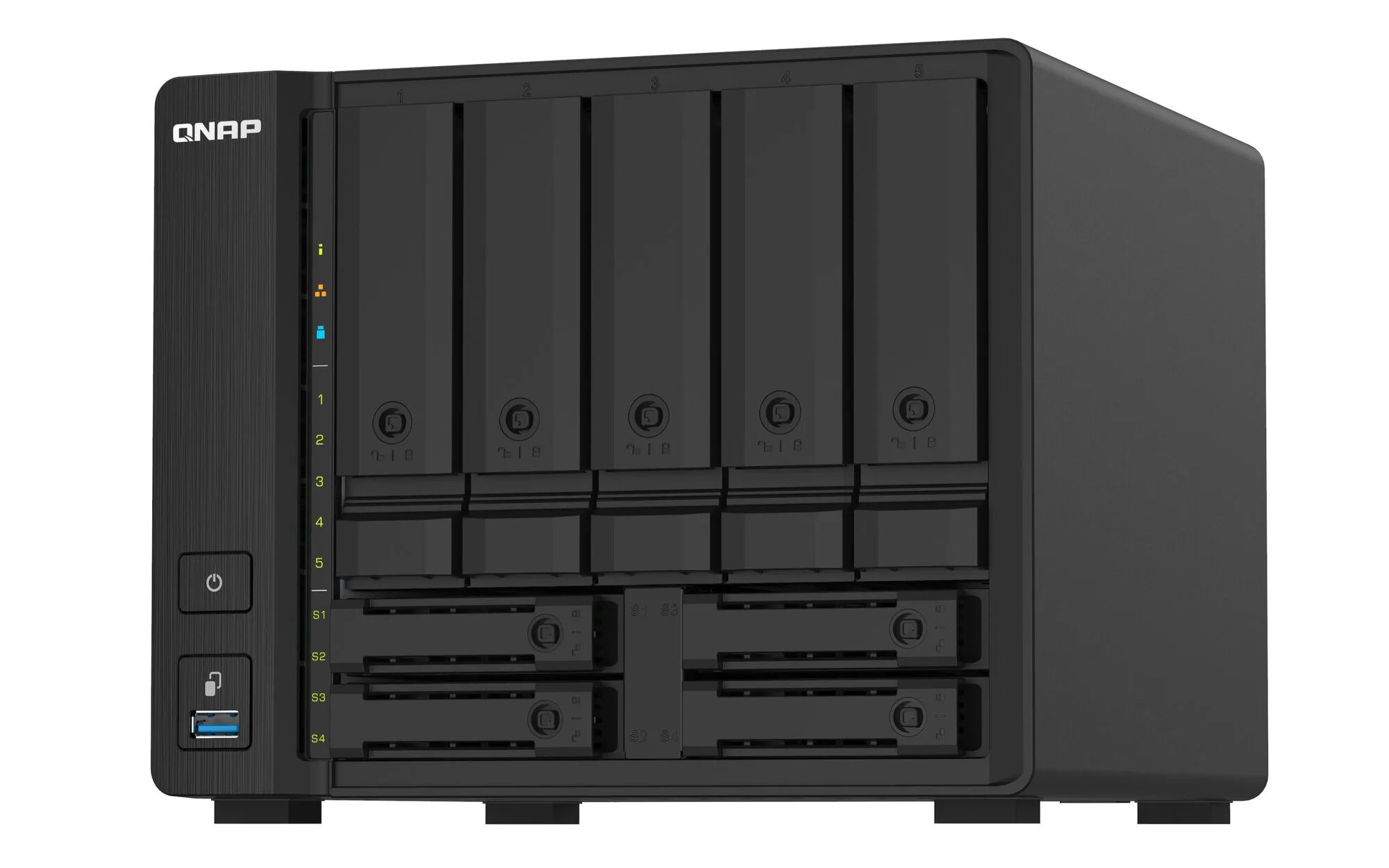 QNAP TS-932PX NAS Tower Annapurna Labs Alpine AL-324 4 GB DDR4 0 TB QNAP Turbo System Schwarz – Bild 6