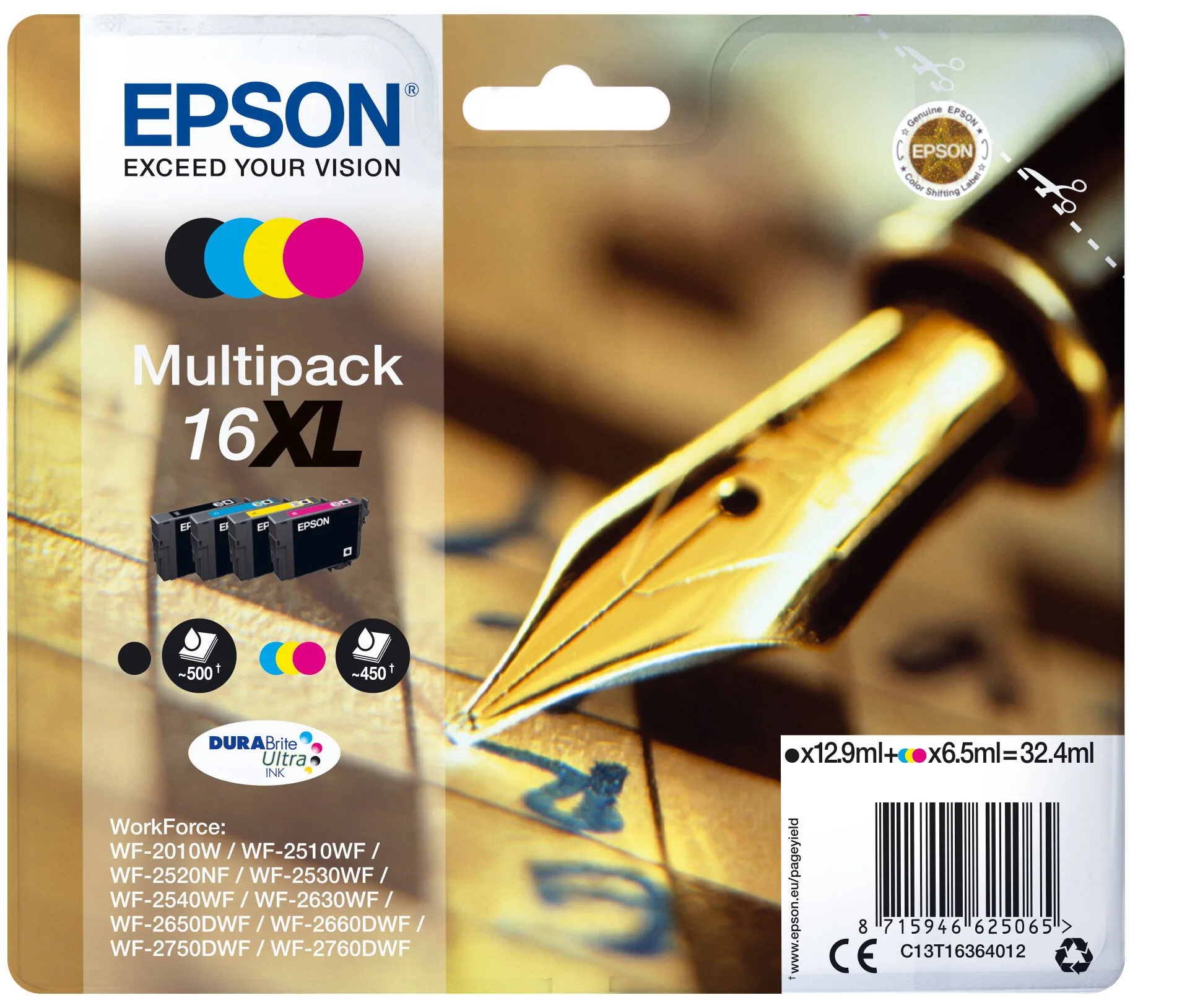 Epson Pen and crossword Multipack 4-colours 16XL DURABrite Ultra Ink – Bild 7